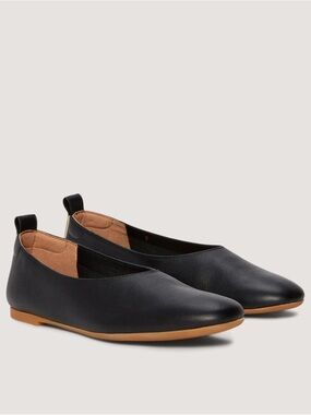Everlane Black Leather Day Glove flats sz 7